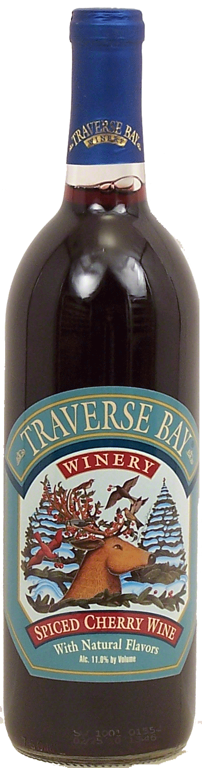 Traverse Bay Winery spiced cherry wine with natural flavors, 11% alc. by vol. Full-Size Picture